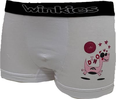 Embrator 2-stuks Jongens Boxershorts met opdruk wit 92/98
