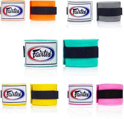 Fairtex HW2 - Bokshandschoenbanden - 4,5m - Geel