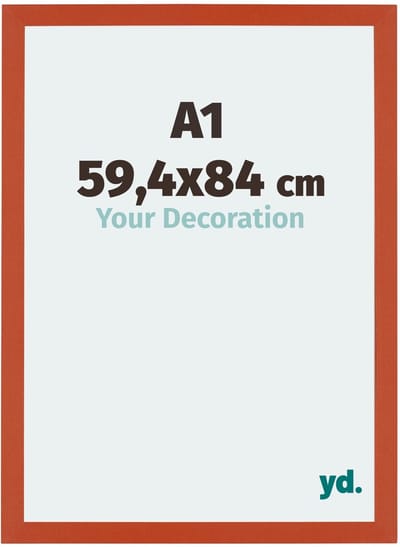 Your Decoration - Puzzellijst 59,4x84 cm - Oranje - Puzzellijst 1500-2000 stukjes - MDF Fotolijst - Mura