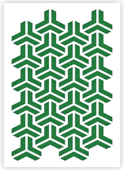 QBIX Escher Patroon Sjabloon - A4 Formaat - Kunststof - Stencil