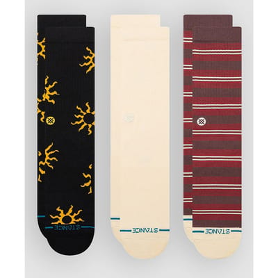 Stance unisex casual 3P sokken heatwave crew multi