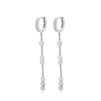Jette - 89208131 - Oorbellen - Dames - 925 Zilver - gepolijst met Zirkonia