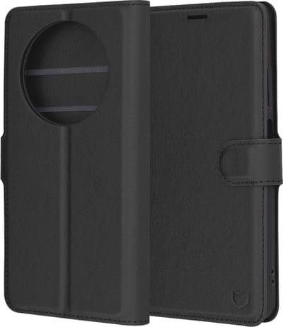 Hoes voor Oppo Reno12 FS 5G / Reno12 FS 4G / Reno12 F 4G / Reno12 F, Techsuit, Lederen Folio, Zwart