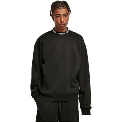 Starter Black Label - Jaquard Rib Crewneck sweater/trui - XL - Zwart
