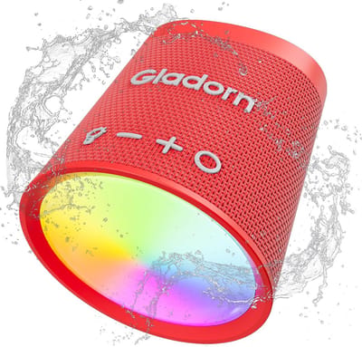 Draagbare Bluetooth Luidspreker - Draadloze Speaker - Muziek en Licht - IPX6 Waterdicht - 10 x 9 x 5 cm