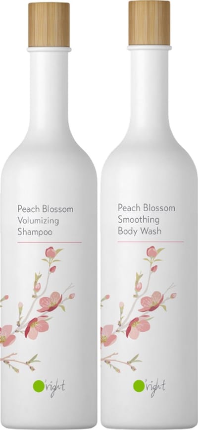 O’right Duo Peach Blossom -Shampoo en Bodywash 400ml - volume