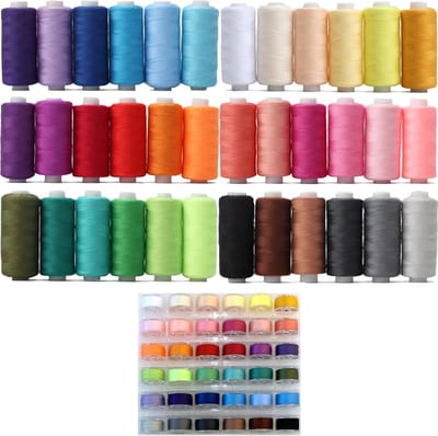 Somstyle 72-Delige Naaigaren Set - Naaien met de Hand - Garen Voor Naaimachine - Multicolor