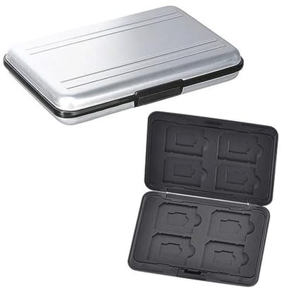 Opbergdoos voor geheugenkaarten - Waterdicht en Schokbestendig met 16 Vakken voor Micro SD, SDXC, SDHC en TF-kaarten