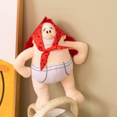 Kapitein Onderbroek Pop Schattige Onderbroek Pluche Speelgoed Kapitein Onderbroek Avontuur Pop Grappig En Schattig Speelgoed Verjaardagscadeau 21CM red