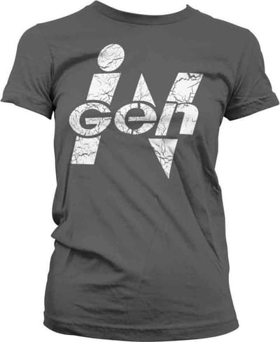 Jurassic Park Dames Tshirt -S- iGen Grijs