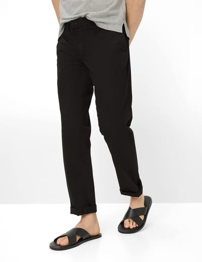 Brax Heren Chino  Style EVANS BLACK, zwart, maat 118