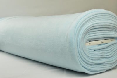 Fleece stof - Lichtblauw - 10 meter