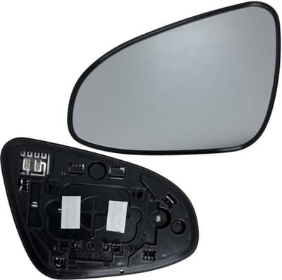 BILMAX Linker Buitenspiegelglas Vervanging voor Toyota Avensis 2008-2018 | Corolla 2013-2019 | Verso 2009-2018 | Auris 2012-2018, Verwarmd, met Montageplaat
