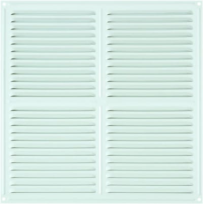 Ventilatierooster 30 x 30 cm - Wit Gelakt Aluminium