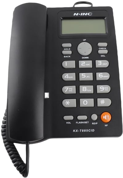 Dailygoods- Bureautelefoon met Nummerherkenning - Vaste Telefoon - Handsfree Bellen - Telefoon met Snoer - Telefoon voor Thuiskantoor - Gewicht 570 g
