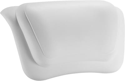 Comfortabel Badkussen Waterafstotend en Ergonomisch - Hoofdkussen met 2 Antislip Zuignappen, Badaccessoires voor Ontspanning en Wellness - Wit