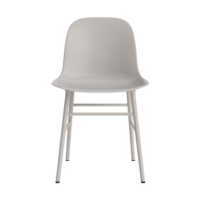 Normann Copenhagen Form stoel met metalen frame - NormannCopenhagenFormWarmGrey