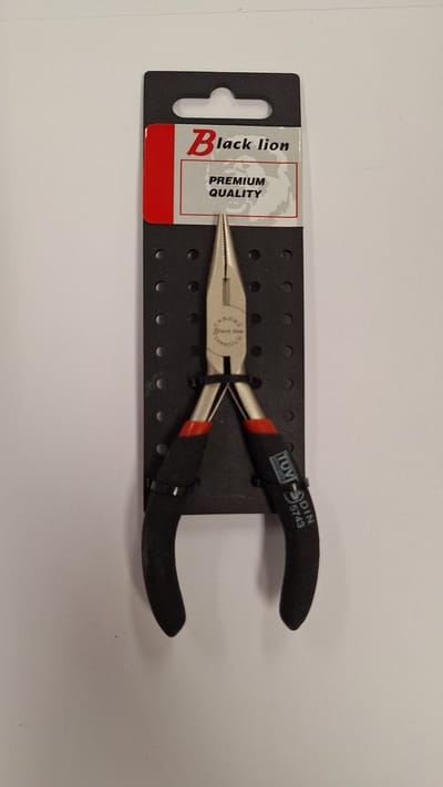 Radiotang recht mini Black lion 125 mm