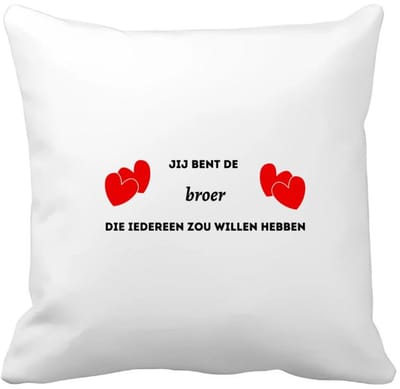 Akyol - jij bent de broer die iedereen zou willen hebben Kussen hoes - Broer - geweldige broer - liefste broer - verjaardag - cadeau - kado - bedankje - geschenk - 40 bij 40 cm