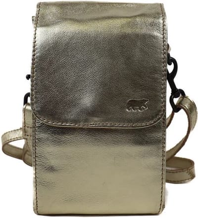 Bear Design Robbie 2.0 Leren Schoudertas / Crossbodytas / Telefoontasje van Leer - Champagne