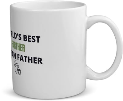 Akyol - worlds best farther koffiemok - theemok - Papa - cadeau papa - cadeau - verjaardag papa - vaderdag - beste papa - 350 ML inhoud