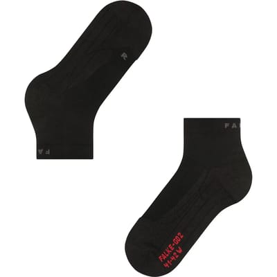 FALKE GO2 Short anti-blaar katoen functioneel materiaal golfsokken heren zwart - maat 44-45