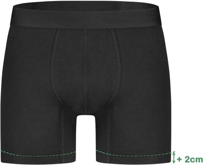 Bamboo Basics Heren Bamboe Boxershorts Jack (3-pack) - Zwart Ton Sur Ton - Ondergoed Heren - Boxershort Heren Lange pijp - Maat L