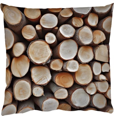 Sierkussens - Kussentjes Woonkamer - 50x50 cm - Hout - Boomstammen - Textuur