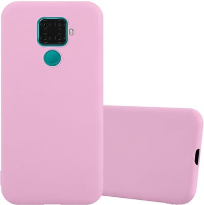 Cadorabo Hoesje geschikt voor Huawei MATE 30 LITE in CANDY ROZE - Beschermhoes gemaakt van flexibel TPU silicone Case Cover