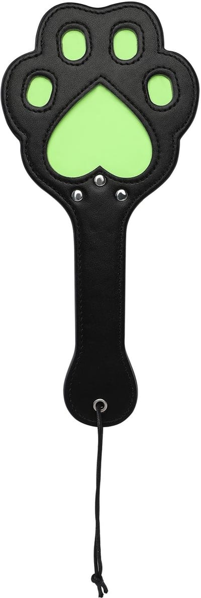Smart Moves - Hondenpootje Paddle - Zwart/Glow-in-the-Dark