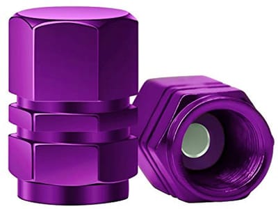 Aluminium Ventieldopjes met Pakking - Universele Hexagon Vervangingen voor Auto's, Fietsen en Motoren (8 Stuks)