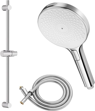 Auralum max Doucheset met Handdouche - 70 cm Glijstang - 4 Standen Douchekop - 150 cm Doucheslang -Chroom