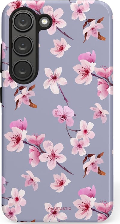 Casetastic Hoesje Geschikt voor Samsung S23 - Stijlvolle Beschermende Duo-layer Case - Bloemsem Bries
