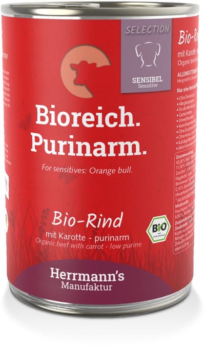 Voordeelpakket Herrmanns Selection Sensible 24 x 400 g - Bio rundvlees met bio wortelen