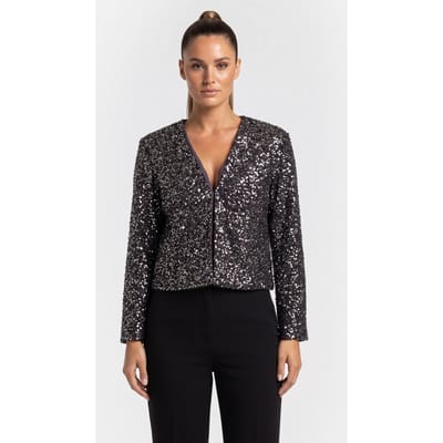 ARKET Dusty Sequin Jacket Grey Size: 34 | Blazers Outlet | Dames | Grijs