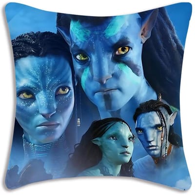 Avatar Water Weg Kussenhoezen Cartoon Sofa Decoratief Huis Dubbelzijdig Bedrukt Kort Pluche Schattige Kussenhoes Short plush 40*40(CM)-1Pcs