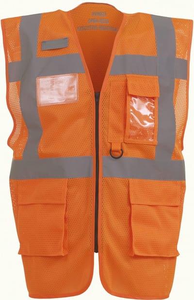 Yoko Top Cool -hoge zichtbaarheid vest YHVW820 - Hi Vis Orange - S