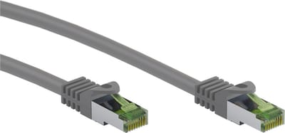 Goobay RJ45 patch cord with CAT 8.1 S/FTP raw cable, AWG 26, grey 20 m