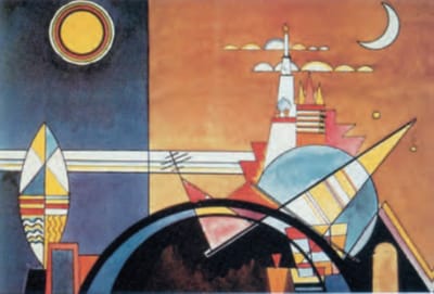 Wassily Kandinsky - The Great Tower of Kiev - Kunstposter - 60x80 cm