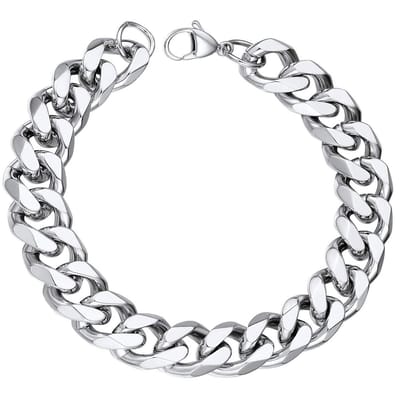 Fako Bijoux - Schakelarmband Gourmet - Cubaanse Schakel Armband - Cuban Link - Armband Staal - RVS - 11mm - 22cm - Zilverkleurig