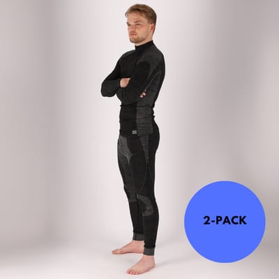 Heatkeeper - Thermobroek heren - Zwart - L - 2-Stuks - Thermo panty