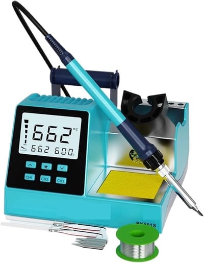 Soldeerstation - Soldeerbout - Elektronica Reparatie - 90W Snel Verwarmend - 180-480°C - Zwart