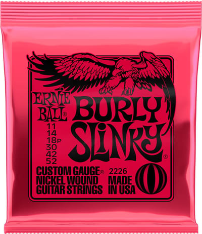 Ernie Ball Burly Slinky - Elektrische Gitaarsnaren - Nickel Wound - Heavy Gauge - 11-14-18-30-42-52