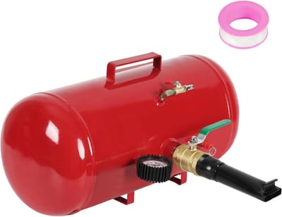 Bandenbooster - Bandenpomp - Banden Monteren - Groot Volume - 40 Liter - Zilver