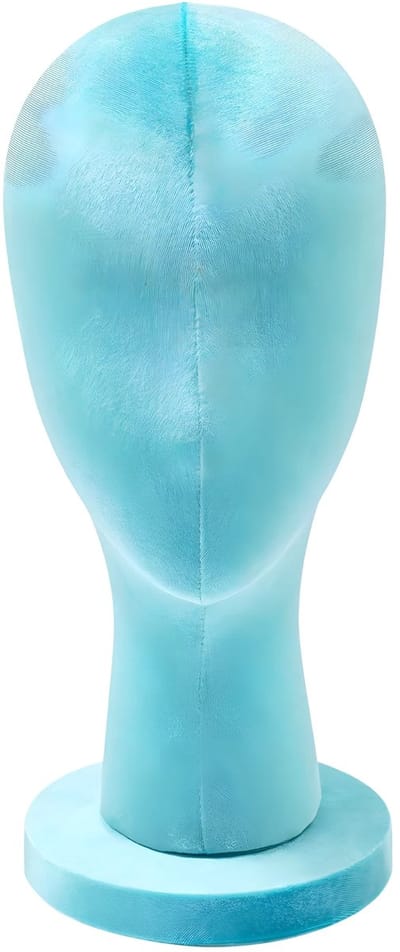 Female Mannequin Hoofd - Voor het tonen van pruiken en hoeden - Blauw