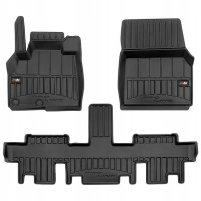 FROGUM PROLINE Automatten - Geschikt voor RENAULT ESPACE IV (2002-2014) - 3-delig - TPE Rubber - Zwart