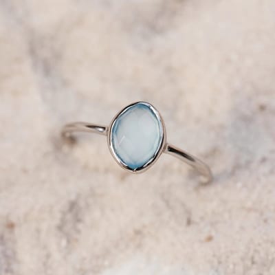 Pura Vida - Organic Stone Ring - maat 6