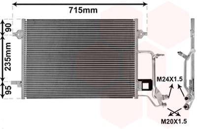 Van Wezel - LUCHTCONDENSATOR VOOR AUDI A4 B5 1994-1998 8D0260403D
