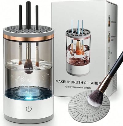 Elektrische make-up borstel reiniger – Snelle en efficiënte reiniging – Hygiënisch en gebruiksvriendelijk