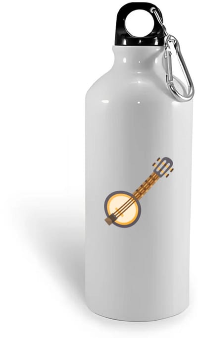 Hacebo® - Banjo waterfles - Muziek - Muzikanten - Instrument - snaarinstrument - gitaar - water fles - 400ML